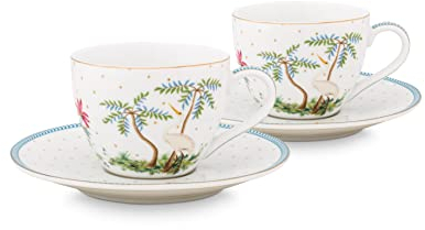 Pip Studio Jolie Dots Gold Espressotasse & Untertasse Set2