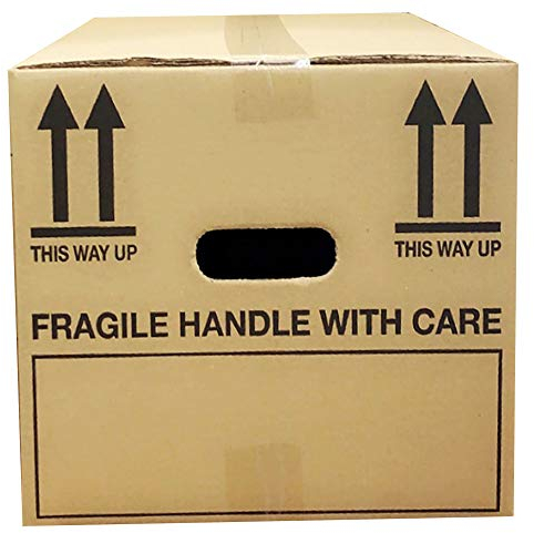40 GIANT Pack Of Strong Cardboard Storage Packing Moving House Boxes with Room List 47cm x 31.5cm x 27cm 44 litres