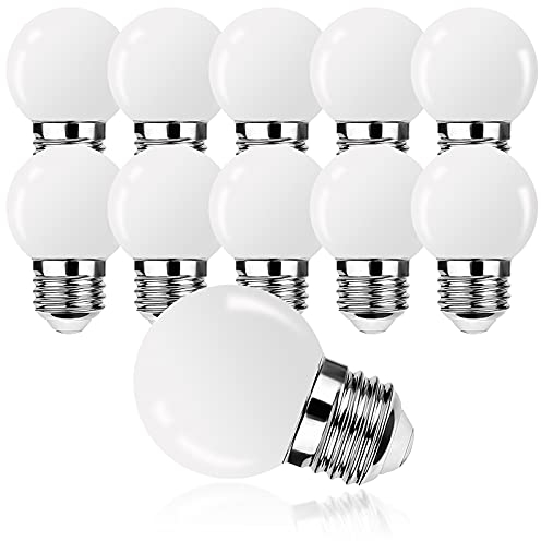 ProCrus E27 LED Lampe G45 1W Glühbirne,Warmweiß 2700K,Mini Globe Glühbirne G45,50LM,Ersetzt 5W Glühlampen,Nicht Dimmbar,Energieklasse G,10er Pack