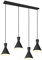 Reality Leuchten Pendelleuchte Enzo R30784032, Metall Schwarz matt, exkl. 4x E27