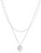 Elli Halskette Damen Layer Plättchen Anhänger Boho in 925 Sterling Silber