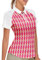 Soneven Golf Shirt Damen Kurzarm Sport Poloshirt Damen Atmungsaktiv Sportshirt Damen Kurzarm Wandershirt Laufshirt für Tennis Fitness Trainning Rosa L