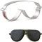 LILIAO Glasses / Sunglasses Cookie Cutter, 5 x 2 inches, Stainless Steel