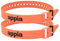 Appia Straps - Spanngurte 50cm Orange (2er Pack) inkl. Strap-Keeper für Fahrrad, Ski, Bikepacking, Camping, Heimwerken aus TPU mit rostfreier Aluminium-Schnalle