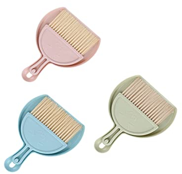 Generic 3 Pcs Mini Broom and Dustpan Sets for Home, Desk, Computer Table, Keyboard, Kitchen