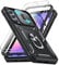 LeYi Handyhülle für Samsung Galaxy A54 5G Hülle mit Kameraschutz & 2 Schutzfolie, Full 360 Grad Ständer Tough Armor Schutzhülle Outdoor Bumper Handy Hülle A 54 5 G Hard Case Military Schwarz