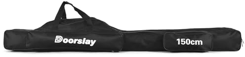 doorslay Borsa per Canna da Pesca a 3 Strati Borsa per Asta Pieghevole Portatile Custodia per Custodia per Mulinello da Pesca