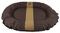 CAZO Oslo Hundebett oval Schlauchboot für Hunde oder Katze 80 x 60 x 14 cm, Größe S, Farbe braun, L2023/B