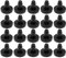 cyclingcolors 20x Embout de Tube à insérer Ø16mm x 6,5mm Plastique Bouchon Trou Tuyau Pied Meuble Chaise Finition Protection Cache, Noir