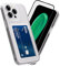 SharkProten Hülle für iPhone 11 Pro mit Gehärtetes Glas Schutzfolie, Handyhülle mit Kartenfach Kameraschutz Transparent TPU Anti-Gelb & Kratzfest Schutzhülle Weich Stoßfest Case Cover 5.8