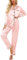 Ekouaer Ensemble Pyjama avec Chemise À Manches Longues, en Satin (Grandes Tailles Disponibles) Femme