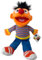 Soma Sesamstrasse Kuscheltier Plüsch Figur 35 cm Plüschtier Stofftier kuschelweich ab den ersten Lebensmonaten geeignet als Geschenk (Ernie)