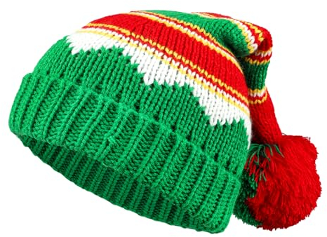 TAGVO Weihnachtsmütze, Nikolausmütze für Unisex Stricken Weihnachtsmann Mütze Erwachsene Kinder Bequemer Weihnachtsmützen für Weihnachten Neujahr und Partybedarf