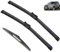 Scheibenwischer vorne und hinten, kompatibel mit Ford Kuga MK1 2008–2012, Windschutzscheibe, Windschutzscheibe, Fensterbürsten, 24 Zoll + 17 Zoll + 13 Zoll