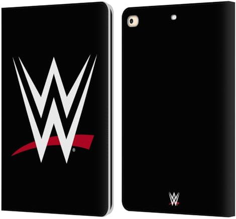 Head Case Designs Officially Licensed WWE Main TV Program Logo Leather Wallet Case Compatible With Apple iPad 9.7 2017 / iPad 9.7 2018