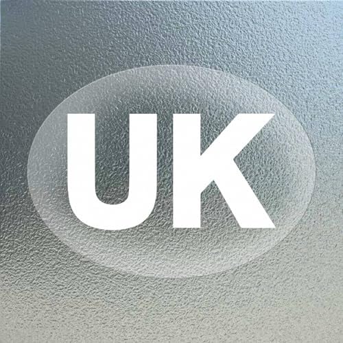 YIKIADA 5 PCS UK Car Stickers Vinyl 18 CM Oval Self-Adhesive Waterproof Decals Removable Window Clings for Europe Cars Vans Trucks