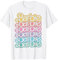 Barbie - Logo arc-en-ciel pastel empilé T-Shirt