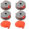 BlissfulAbode Strimmer Trimmer Spool & Line for Flymo Contour 500 Power Plus 500 & 500XT - Replacement Spool Line Autofeed Grass Trimmer Wire String and Decker(2 SET)