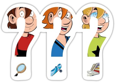 Spreadshirt Die Drei Fragezeichen Kids Silhouetten Sticker, max. 10x10 cm, 10 x 10 cm, Mattweiß