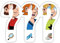 Spreadshirt Die Drei Fragezeichen Kids Silhouetten Sticker, max. 10x10 cm, 10 x 10 cm, Mattweiß