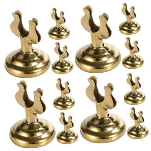 NUOBESTY 3 Pcs Mini Porte-NuméRos De Table En MéTal Doré, Porte-Cartes En Forme De U Pour Mariages, FêTes, Menus, Photos, Cartes De Visite