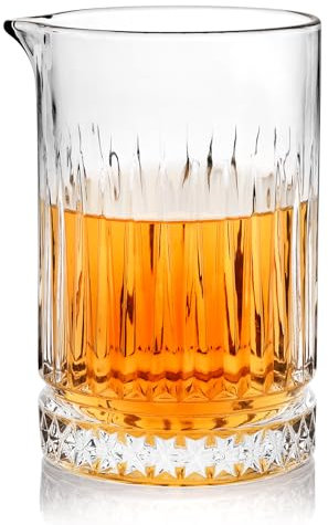 Paysky Cocktail Mixing Glass - Premium 21oz - Solid, Stable, Sturdy Hand Blown Crystal - Professional Quality Barware - Gift for Wedding, Anniversary, Birthday, Father's Day