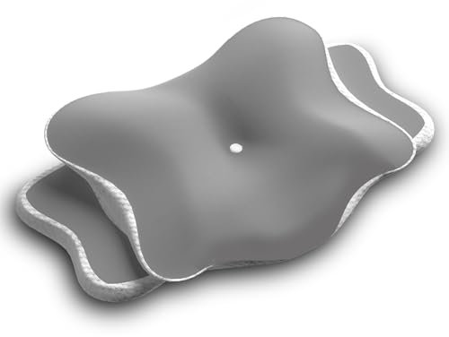 MEINZII'S Nackenkisse Kopfkissen, Ergonomisches Kopfkissen, Nackenstützkissen, Orthopädisches Kopfkissenfür Seitenschläfer, Rückenschläfer und Bauchschläfer (Hellgrau)