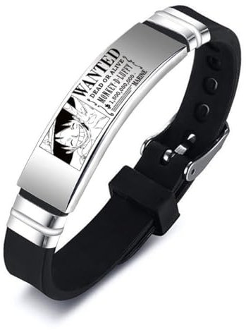 PEAKSEE Wanteds Luffys Anime Armband Herren Damen Armband, Einheitsgröße
