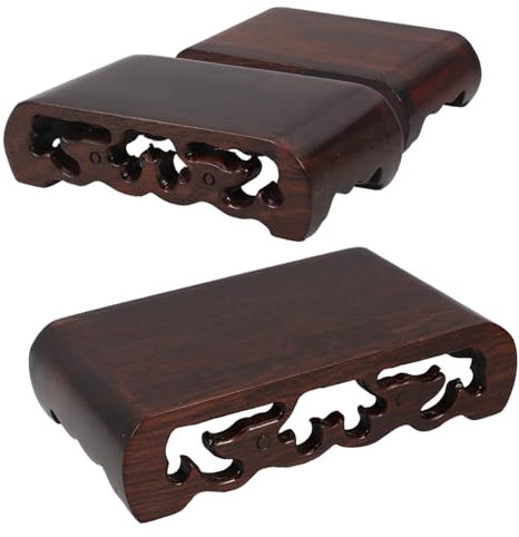 TOPBATHY Élégant Socle Rectangulaire En Bois Sculpté - Support Robuste Pour Sculptures Et Décoration Intérieure