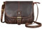 STILORD 'Iris' Leder Handtasche Damen klein Vintage - Umhängetasche für Freizeit, Ausgehen & Party - Echtleder Abendtasche mit Fächern, Farbe:zamora - braun