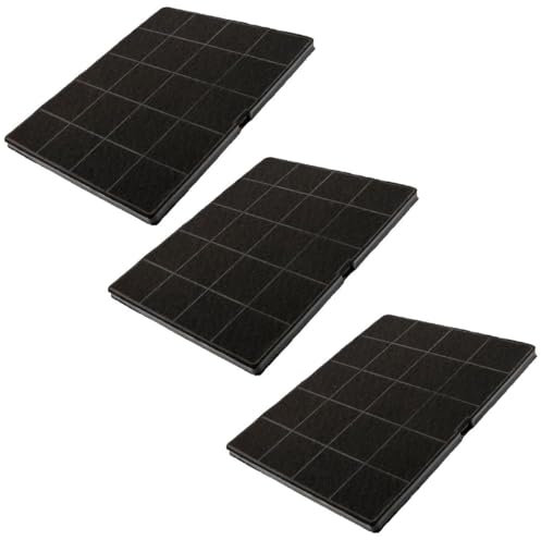 SOS Accessoire Lot de trois filtres charbon 235X190X10 mm pour Hotte ELECTROLUX 33005521