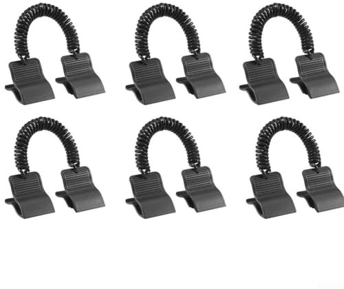 DAZZLEEX Lot de 6 supports de bâche solaire pour piscine solaire, kit de fixation pour bâche de piscine solaire, clips en plastique coupe-vent