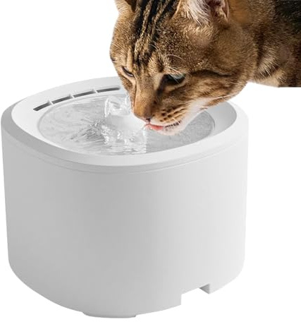 Renchey Katzenbrunnen | 3L Automatischer Wasserspender Für Welpen,USB Wasserspender Mit Filter Für Katzen Hunde Mehrhaustierhaushalt