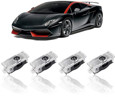 IGEAIIE Car Door Lights, 4 Pack LED Door Projector Logo Lights, Wireless Welcome Puddle Lights, Ghost Shadow Lights Compatible with A/B/C/E/M/ML/GL/GLA/GLC/GLE/GLS Class