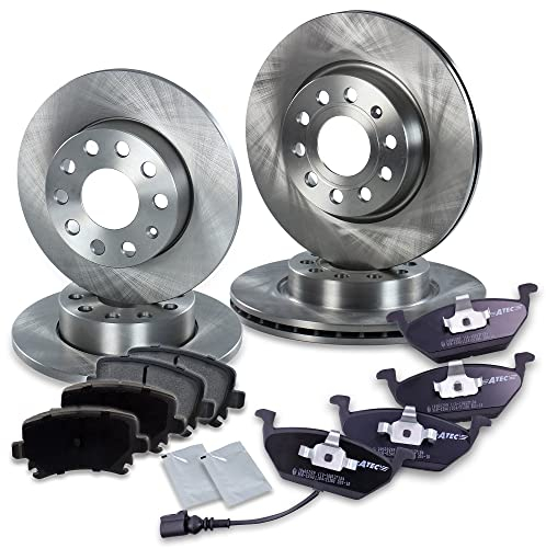 4x Bremsscheibe + Bremsbeläge Bremsklötze vorn + hinten