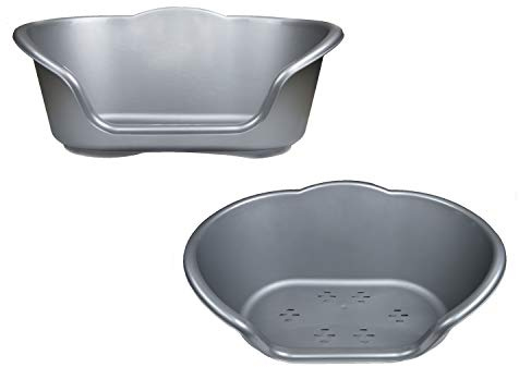 Heavy Duty Plastic Waterproof Pet Dog/Cat Bed Basket or Cushions in 4 sizes