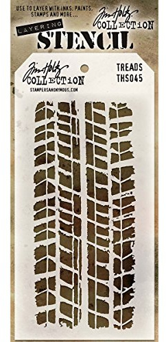 Tim Holtz Layered Stencil 4.125X8.5, Treads