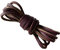 Smart Laces® - Cordones de repuesto para zapatos de piel auténtica, color negro, marrón oscuro, 3-4 mm de grosor, ideales para barcos y cubiertas, zapatos de vestir, mocasines, tenis y botas, marrón oscuro, 80cm /31 Inches long