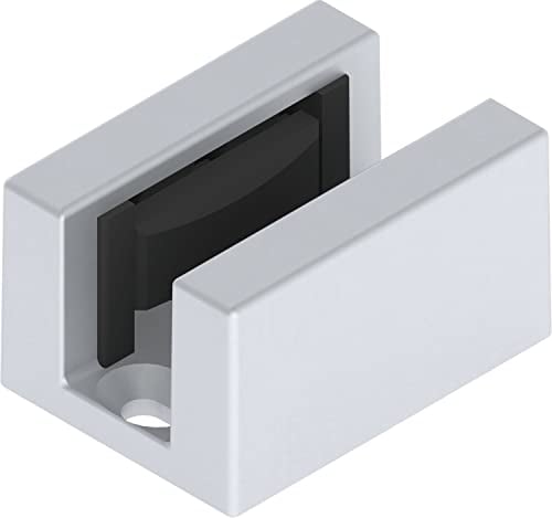 Bodenführung Glas, 8 - 12,76 mm, Aluminium silber ; 1 Stück