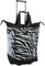 Pacific Coast Signature Große Einkaufstasche zum Rollen, Zebra, Einheitsgröße, Große Einkaufstasche mit Rollen