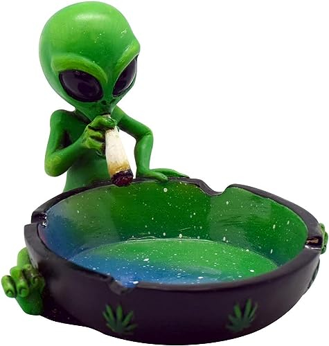 Fantasy Gifts 2820 Alien Rauchaschenbecher Aschenbecher, Polyresin, Mehrfarbig