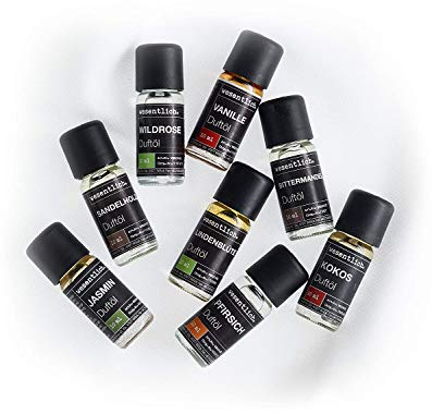 behaglich - EIN Set aus acht ausgewählten Duftölen von wesentlich. - für Duftlampe und Diffuser 8x10ml