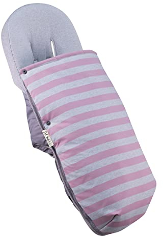 JYOKO Kids Universal Fußsack für Kinderwagen (PINK Island, Baumwolle)