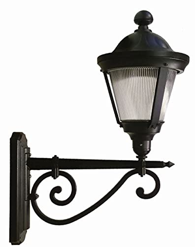 Licht-Erlebnisse Rustikale Außenwandleuchte LOZAYA H:78cm groß IP44 nostalgisch E27 Außenlampe Laterne Garten Haus Hof