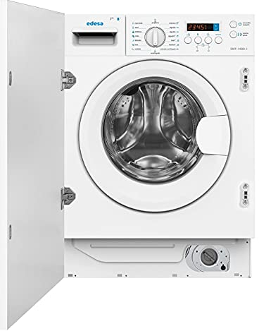 Edesa Lavadora de carga frontal, Modelo:EWF-1480-I/A, Capacidad: 1-8 Kg, 16 programas de lavado, Pantalla Led, Clasificación energética B, Color blanco