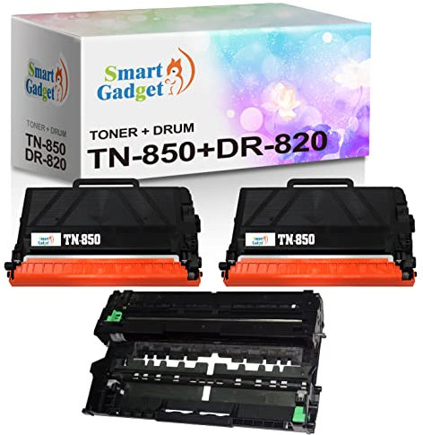 Smart Gadget 2xToner+1xDrum Compatible Toner&Drum Cartridge TN-850 DR-820 | Use for MFC-L5900DW HL-L6200DW HL-L6200DWT MFC-L5900DW MFC-L5800DW DCP-L5500DN Printers
