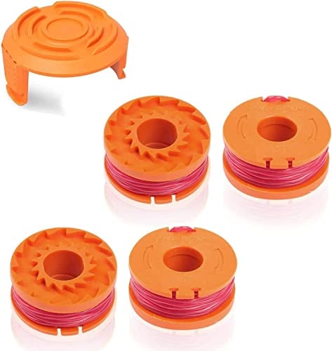ERHUO Rasentrimmer Faden für alle 20V Worx Akku-Rasentrimmer Rasentrimmer, Ø1.65mm/3.05m Rasentrimmer Faden,WA0004.1 Fäden, Rasentrimmermesser Spulen, WG163E,WG163E.2,WG163E.1,WG163E.9,WG174,WG180