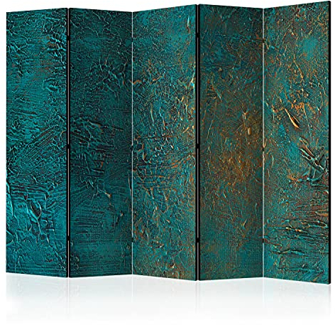 murando Akusticher Raumteiler Abstrakt Foto Paravent 225x172 cm beidseitig auf Vlies-Leinwand Bedruckt Akustikschaum Trennwand Spanische Wand Sichtschutz Home Office Struktur Textur f-A-0432-z-c