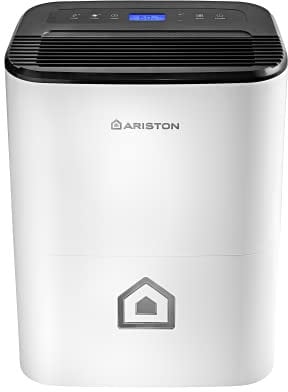 Ariston DEOS 21S NET UK Dehumidifier and Air Purifier 21Day, Super Laundry Function ideal to dry clothes, HEPA Filter Included, Touchscreen, Remote Control and Timer-Ideal for Home and Laundry Drying