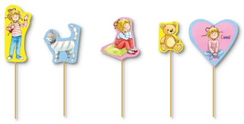 DH-Konzept Conni Muffin-Picker 10 Stück // Muffin Dekoration Meine Freundin Partyzubehör